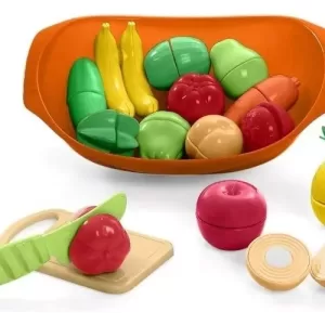 SET DE VERDURAS C/VELCRO TABLA Y CANASTA EN BOLSA Ta Te Ti