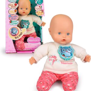MUÑECO BEBE NENUCO INTERACTIVO 30CM NFN78000 – 7 IDIOMAS – FAMOSA