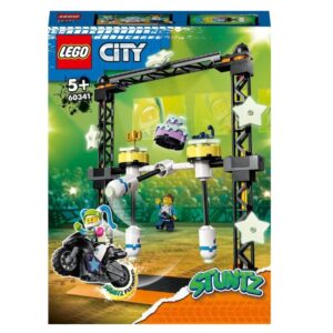 LEGO DESAFÍO ACROBÁTICO DERRIBO EN MOTOCICLETA 60341 117 PIEZAS