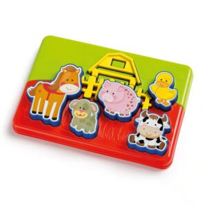 PUZZLE SITIO ANIMADO GRANJA 5 ANIMALES Ta Te Ti