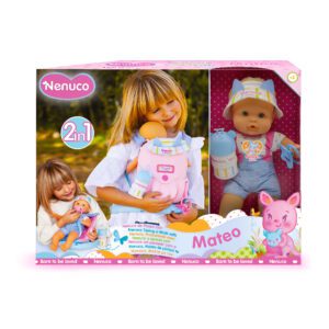 MUÑECO BEBE NENUCO 35CM A23000 – PASEO CON PORTABEBES – FAMOSA