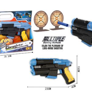PISTOLA LANZA DARDOS GOMA EVA CON ACCESORIOS