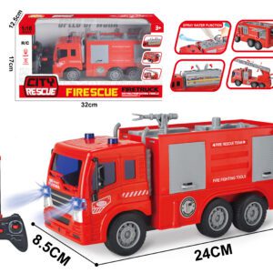 CAMION DE BOMBEROS CON CONTROL REMOTO Y LUZ DE 5 FUNCIONES