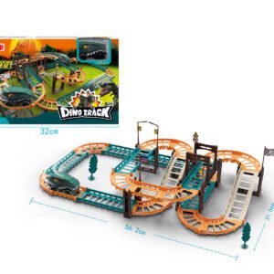 PISTA ELÉCTRICA COCHE DINOSAURIO