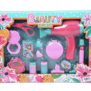 SET DE BELLEZA PARA EL PELO C/SECADOR, RULERA Y MAQUILLAJE