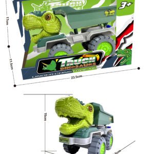 CAMIÓN VOLCADORA CON CABEZA DE DINOSAURIO