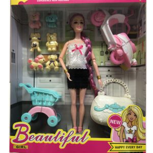 MUÑECA ARTICULADA CON ACCESORIOS