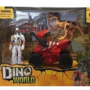 EQUIPO DE RESCATE DE DINOSAURIO C/MOTO