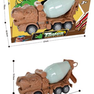 CAMIÓN MEZCLADOR CON CABEZA DE DINOSAURIO