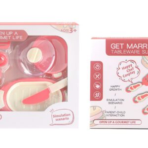 SET DE CUBIERTOS ROSA