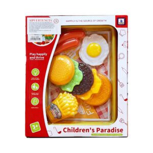 SET DE COMIDA C/HAMBURGUESAS Y PAPAS