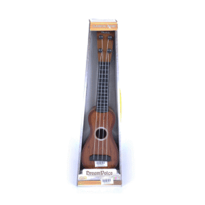 GUITARRA SIMIL MADERA COLOR MARRÓN EN CAJA