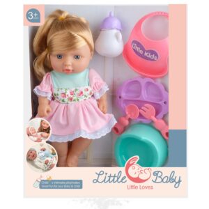 MUÑECA EN CAJA VESTIDO ROSA C/ACCESORIOS