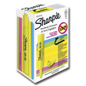 RESALTADOR SHARPIE AMARILLO - CAJA X 12UN