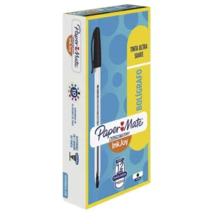 CAJA LAPICERA CRISTAL X12 NEGRO