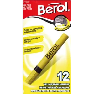 CAJA RESALATADOR X12 BEROL AMARILLO