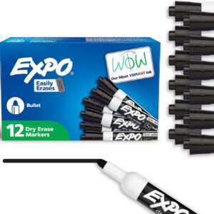 CAJA MARCADORES EXPO DE PIZARRA NEGRO X12