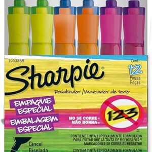RESALTADOR SHARPIE BISELADO - PACK X 12UN