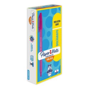 CAJA LAPICERA INKJOY 1.0MM ROSADO X12