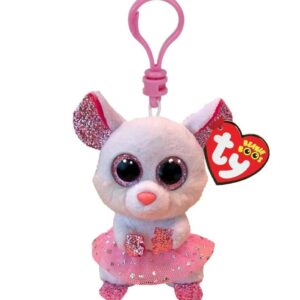 BEANIE BOOS CLIP NINA RATONA BAILARINA BLANCA - TY35246