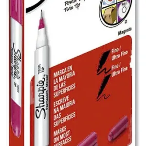 CAJA MARCADOR PERM. DOBLE PUNTA FINA Y UL.FINA MAGENTAX6