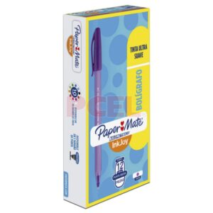 CAJA LAPICERA INKJOY 1.0MM MORADO X12