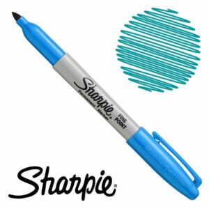 SUELTO MARCADOR PERMANENTE FINO TURQUESA