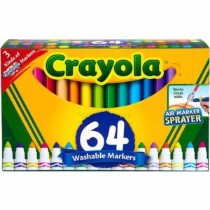 CAJA X 64 CRAYOLA LAVABLES 3 TIPOS