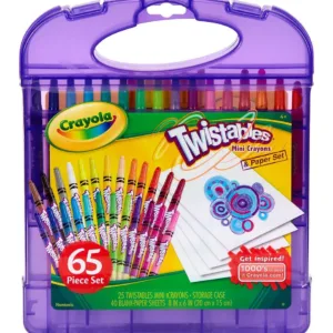 VALIJA 65 PCS CRAYONES Y ACCESORIOS