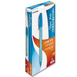 CAJA LAPICERA INKJOY 1.0MM TURQUESA X12