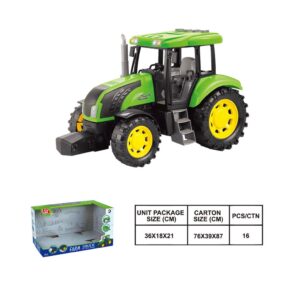 TRACTOR DE GRANJA A FRICCION CON LUZ Y SONIDO