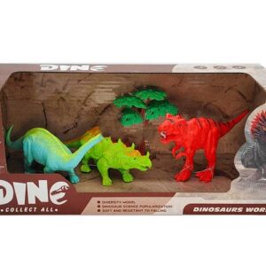 SET DE 3 DINOSAURIOS TRICERATOPS