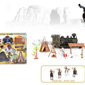 SET DEL LEJANO OESTE CON CARPA Y LOCOMOTORA