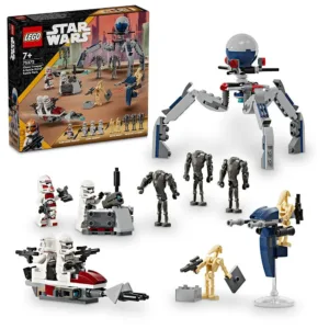 LEGO® STAR WARS™ PACK DE COMBATE: CLON TROOPER Y DROIDE DE BATALLA 7+