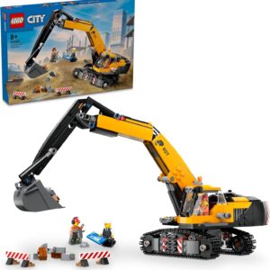 LEGO EXCAVADORA DE CONSTRUCCIÓN AMARILLA 8+
