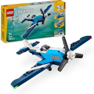LEGO CREATOR AVION DE CARRERAS 3 EN 1 +7
