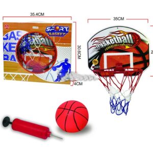 SET DE BASKETBALL: ARO, PELOTA E INFLADOR
