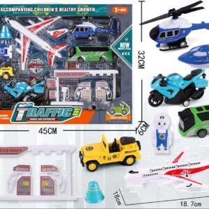 SET DE OMNIBUS, AVIONES, VALLAS Y ESTACION DE SERVICIO