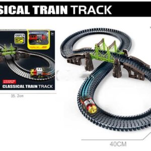 TREN CON VIA DE TREN ELECTRICO